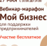 Вебинар-марафон «Мой бизнес» - Городское поселение Борзинское